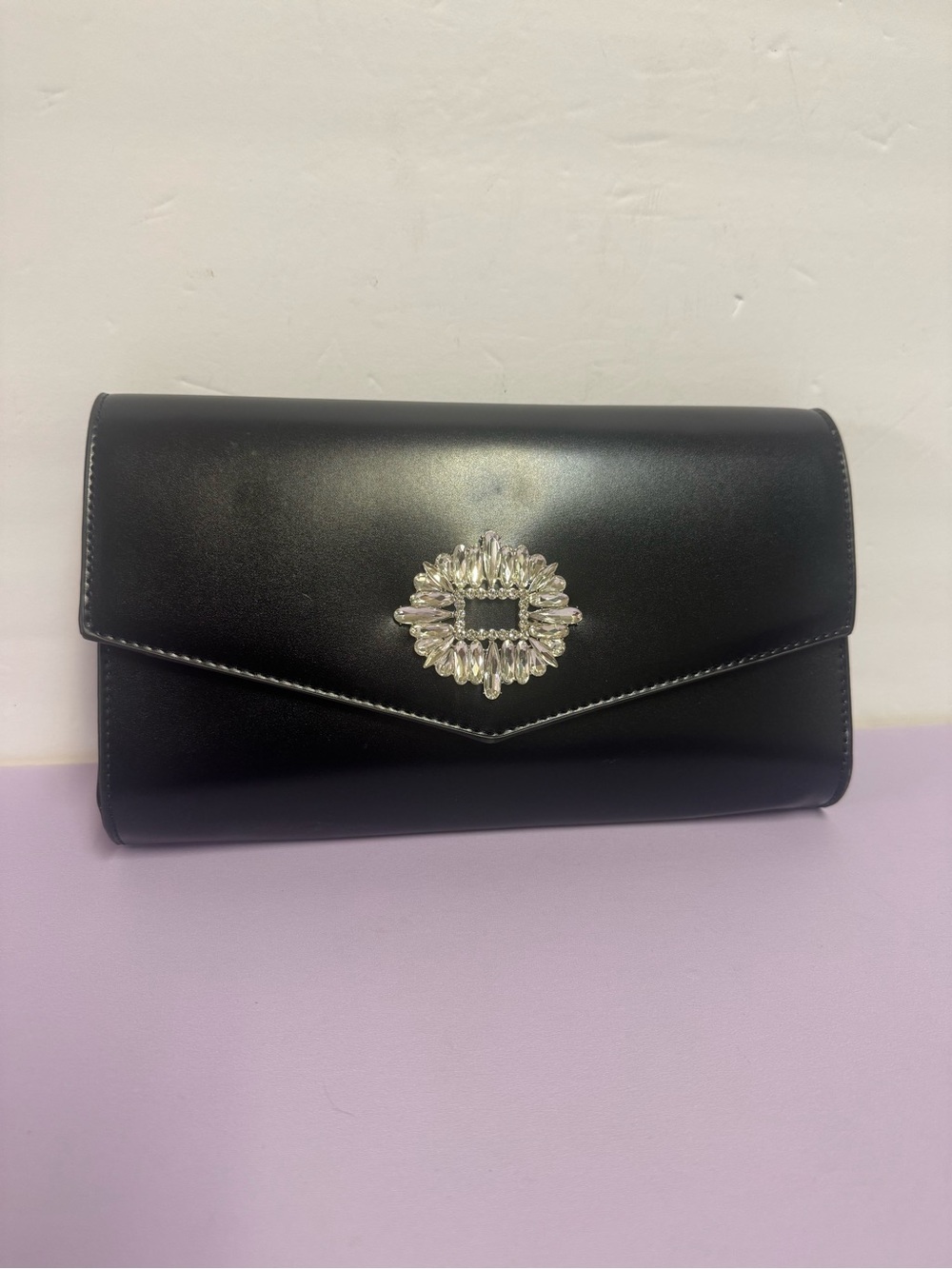 Badgley Mischka Black Cocktail Envelope Clutch NWOT